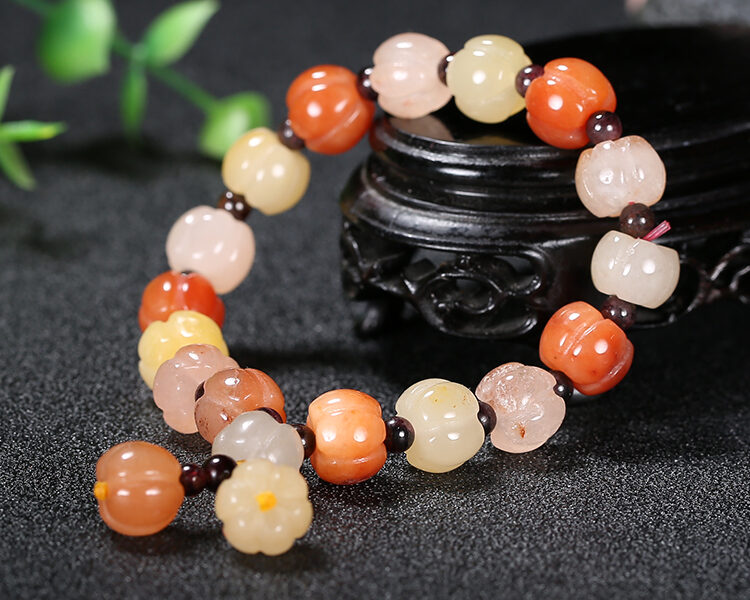 金丝玉南瓜风格手串 Bracelet Chinese Style Jewelry Vintage Finger Fashion