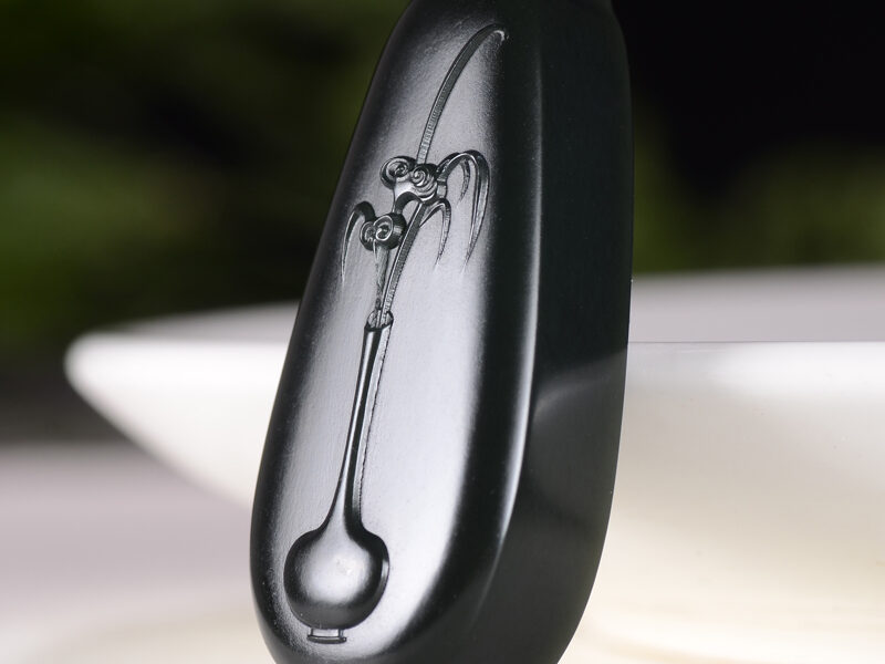 和田玉黑青玉一品青莲挂件吊坠30.180g XinJiang Hotan Jade Jewelry Pendant