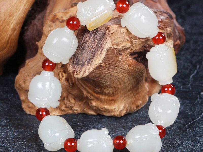 新疆和田玉籽料手串手镯26.85g XinJiang Hotan Jade Jewelry Bracelet