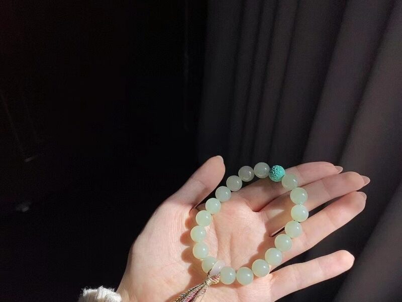 和田玉晴水十八子手持手串 XinJiang Hotan Jade Jewelry Bracelet
