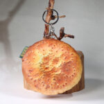 新疆礼物捏捏乐仿真馕钥匙扣精致可爱挂件Xinjiang gift kneading music simulation naan keychain exquisite and cute pendant