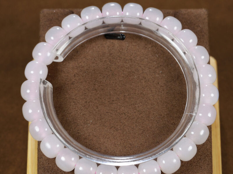 和田玉冰梅紫手串约20g Hetian Jade Ice Plum Purple Bracelet