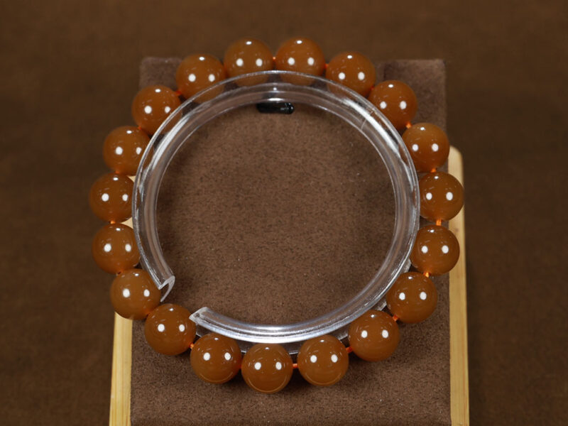 和田玉糖玉手串约28g Hetian jade sugar jade bracelet